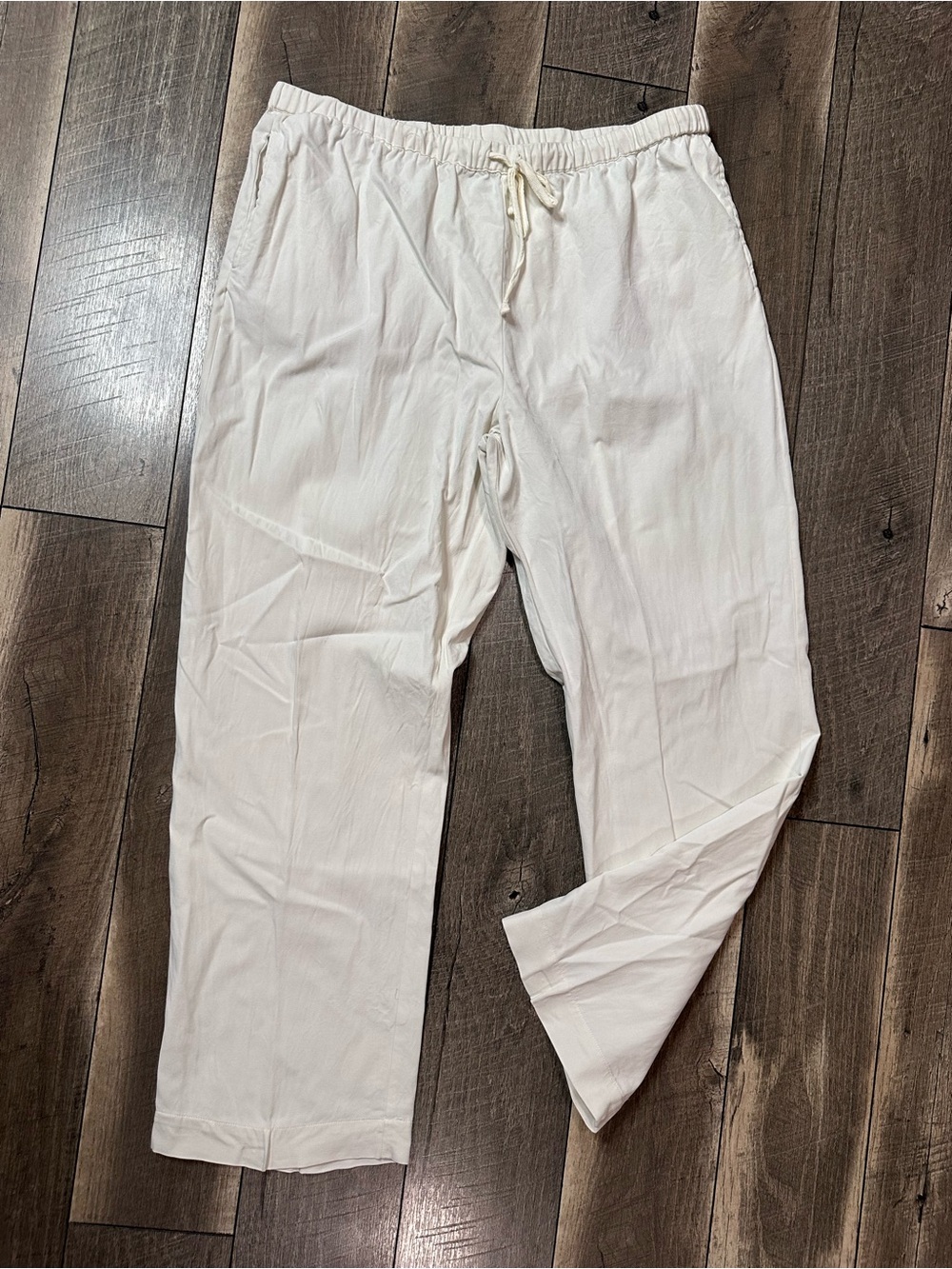 Soft Surroundings White Silk Pants